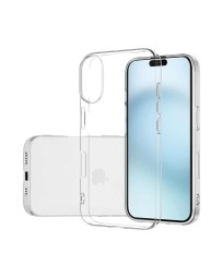 Чехол-накладка силикон i-Phone 16 plus прозрачный