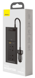 Автомобильное заряд. устр. Baseus In-Car Inverter 150W 2-220V/1USB/1C (CRNBQ-A01) чёрное
