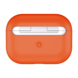 Силиконовый чехол для AirPods Pro персиковый