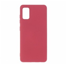 Накладка для Samsung Galaxy A42 Silicone cover без логотипа бордовая