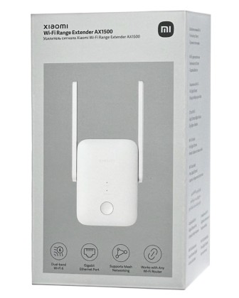 Усилитель Wi-Fi сигнала Xiaomi Mi Range Extender AX1500 (RN12) белый
