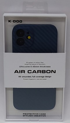 Накладка для i-Phone 12 K-Doo Air Carbon пластик синяя