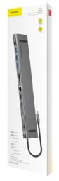 HUB Adapter Baseus Type-C (3USB, Card Reader, Ethernet, HDMI, VGA, USB-C, Audio output) CATSX-G0G