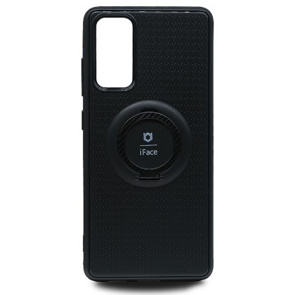 Чехол-накладка для Samsung Galaxy S20 FE силикон iface с держателем черный