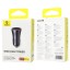 Автомобильное заряд. устр. Baseus Golden Contactor Pro 1USB+1C 40W CCJD-0G серое