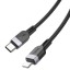 Usb Кабель-зарядка Type-C на Lightning Hoco X109 27W 3м силиконовый черный