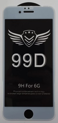 Защитное стекло для i-Phone 6/6s 99D белое