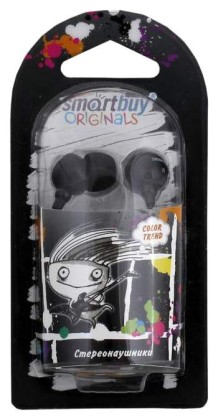 Стереонаушники внутриканальные SmartBuy® COLOR TREND SBE-3300 1.2м красный