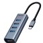 HUB Adapter Baseus Type-C 4 USB3.0/HDMI 4K (CAHUB-N0G) серый