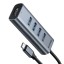 HUB Adapter Baseus Type-C 4 USB3.0/HDMI 4K (CAHUB-N0G) серый