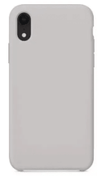 Чехол-накладка  i-Phone X/XS Silicone icase  №10 светло-серая