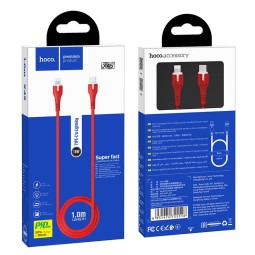 Usb Кабель-зарядка Type-C на Lightning Hoco X45 1M красный