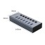 USB3.0 хаб Orico BT2U3-7AB USB3.0x7 серый