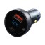 Автомобильное заряд. устр. Baseus 1USB/1C 65W с каб. Type-C (TZCCKX-0G) темно-серое