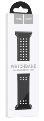 Сменный ремешок для Apple Watch 42/44/45мм Hoco WA08 черный