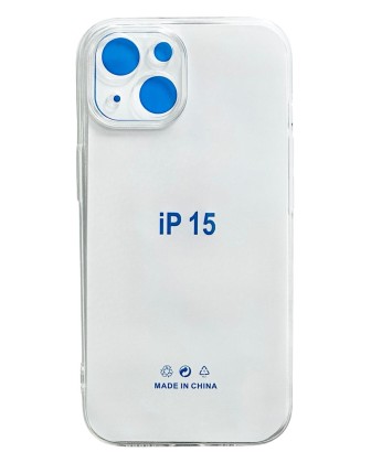 Чехол-накладка силикон 1.5мм i-Phone 15 6.1" прозрачный