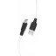 Usb Кабель-зарядка Micro Hoco X21 Plus Silicone 2.4A 1м мягкий силиконовый белый