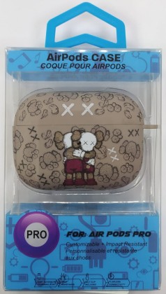 Силиконовый светящийся в темноте чехол для AirPods Pro Luxo Kaws рисунок №47