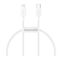 Кабель-зарядка Type-C на Lightning Baseus Superior Series 20W 2м (CATLYS-C02) белый