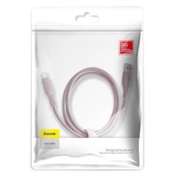 Usb Кабель-зарядка Lightning Baseus Colorful 2.4A 1.2м (CALDC-04) розовый