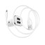 Автомобильное заряд. устр. Borofone BZ12 с шнуром Type-C 2USB 2.4A белое