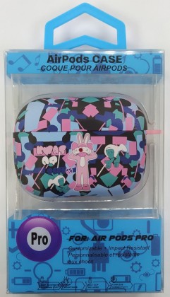 Силиконовый светящийся в темноте чехол для AirPods Pro Luxo Kaws рисунок №48