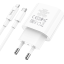 Сетевое зар. устр. Hoco C94A с шнуром Type-C на Lightning 1C 20W белое