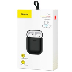 Чехол с беспроводной зарядкой AirPods Baseus WIAPPOD-01 черный