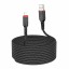Usb Кабель-зарядка Lightning Hoco X59 Victory 3м 2.4А в тканевой оплётке чёрный