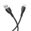 Usb Кабель-зарядка Lightning Borofone BX51 Triumph 2.4A 1м силиконовый черный