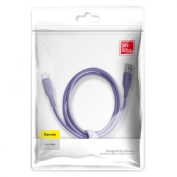 Usb Кабель-зарядка Lightning Baseus Colorful 2.4A 1.2м (CALDC-05) фиолетовый