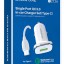 Автомобильное заряд. устр. Borofone BZ12A с шнуром Type-C 1USB 3A белое