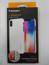 Клип-кейс Spigen для i-Phone X Thin Fit, ультра-белый (057CS22112)