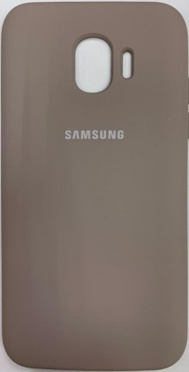 Накладка для Samsung Galaxy J2 (2018) Silicone cover бежевая