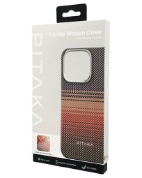 Накладка для i-Phone 16 Pro 6.3" Pitaka Tactile Woven case (Sunset)