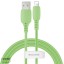 Usb Кабель-зарядка Lightning Baseus Colorful 2.4A 1.2м (CALDC-06) зелёный