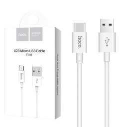 Usb Кабель-зарядка Micro Hoco X23 1м белый