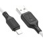 Usb Кабель-зарядка Lightning Hoco X90 2.4A 1м силиконовый белый
