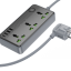 Сетевой фильтр Borofone BAC2A 3-розетки/3USB/1USB-C AC-2500W/DC-12W 1.5м черный