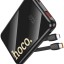 Powerbank Hoco Q37 10000mAh 22.5W+PD20W 1USB/1C с проводом Type-C/Lightning черный