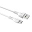 Usb Кабель-зарядка Micro Borofone BX51 Trumph 2.4A 1м силиконовый белый