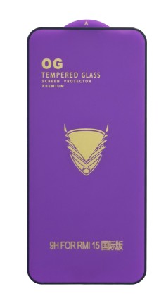 Защитное стекло для Xiaomi Redmi 15 OG Purple черное