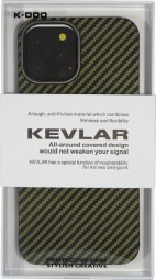 Накладка для i-Phone 13 Pro Max K-Doo Kevlar пластик зелёная