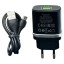Сетевое зар. устр. Hoco C12Q с шнуром Micro 1USB QC3.0 2.4A черное