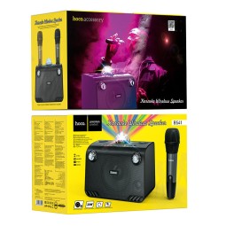 Bluetooth колонка+караоке микрофонHoco BS41 черная