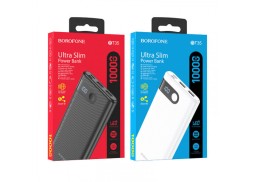 Powerbank с дисплеем Borofone BT35 10000mAh 2USB 2A черный