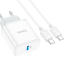 Сетевое зар. устр. Hoco C104A 1USB/1С PD3.0/QC3.0 20W белое