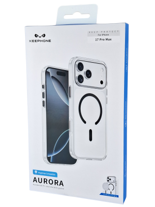 Накладка для i-Phone 17 Pro Max Keephone Aurora MagSnap черный
