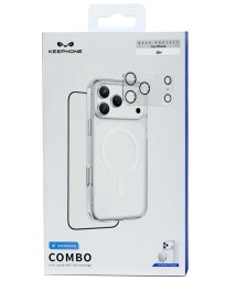 Накладка для i-Phone 17 Air Keephone Combo Non-Yellowing MagSnap (+ стекло камера/экран) прозрачная