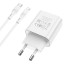 Сетевое зар. устр. Borofone BA57A с шнуром Type-C на Lightning 1C 20W белое